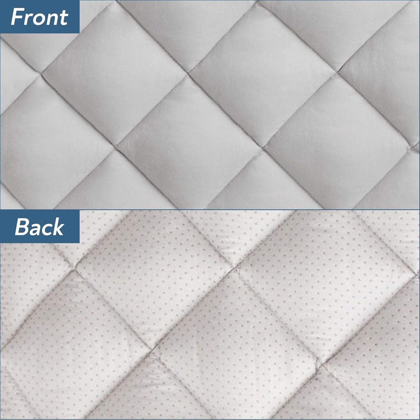 Magik & Kover Dog Crate Pad 2 Pack (48" x 30"), Soft Dog Crate Mat with Anti-Slip Bottom, Machine Washable Kennel Pad, Fits 48 Inch Crate, Grey