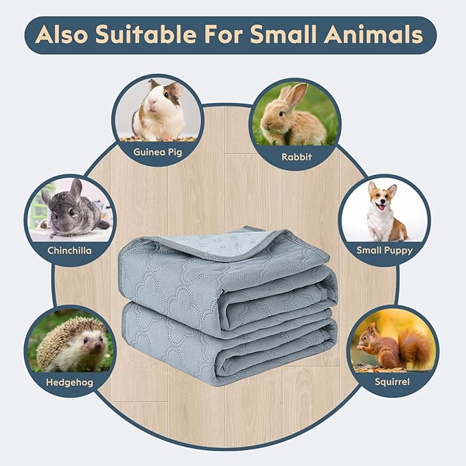 Washable Pee Pads for Dogs - 2 Pack Reusable Pee Pads，Waterproof Puppy Pads，Pet Training Pads，Super Absorbent with Dog Paw Shape Non-Slip Backing (Light Grey, 36" X 41" - 2 Pack)