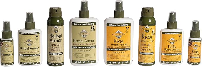 Herbal Armor DEET-Free Pump Spray 2 oz. Travel Size Insect Repellent, Plant-Based and All Natural, Safe for Family and Pets, Mosquito and Bug Protection