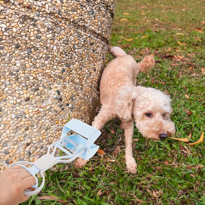 Mipcase Dog Pooper Scooper Reusable Wear-Resistant Pet Waste Scooper Portable Litter Picker for Dog Poop Cleanup Compact 10.62 X 3.54 X 2.95 in