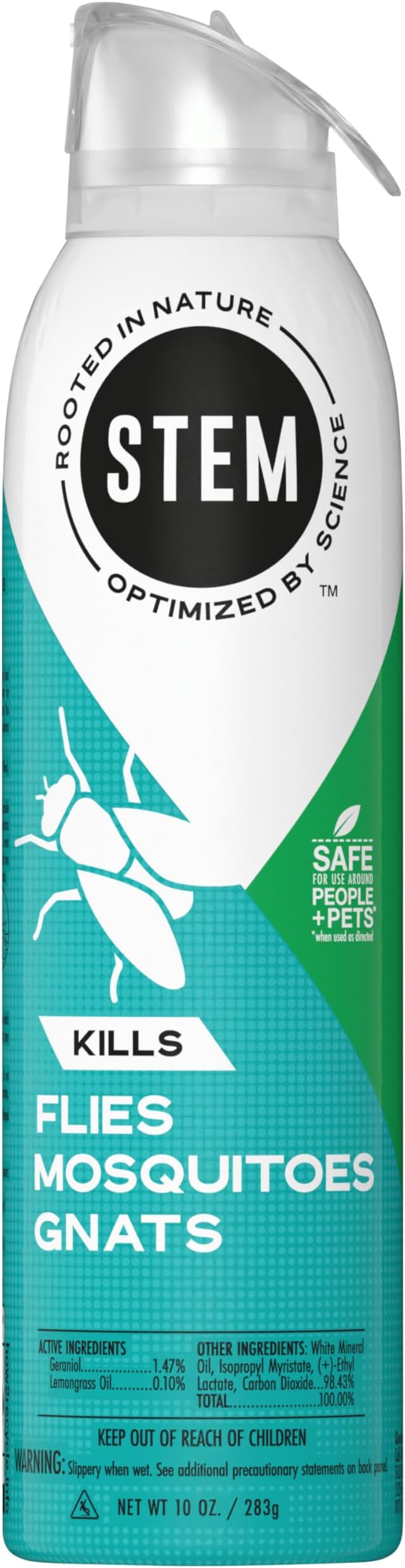 Stem Kills Flies, Mosquitoes And Gnats: Plant-Based Active Ingredient Bug Spray, Botanical Insecticide For Indoor And Outdoor Use; 10 fl oz (Pack Of 1)