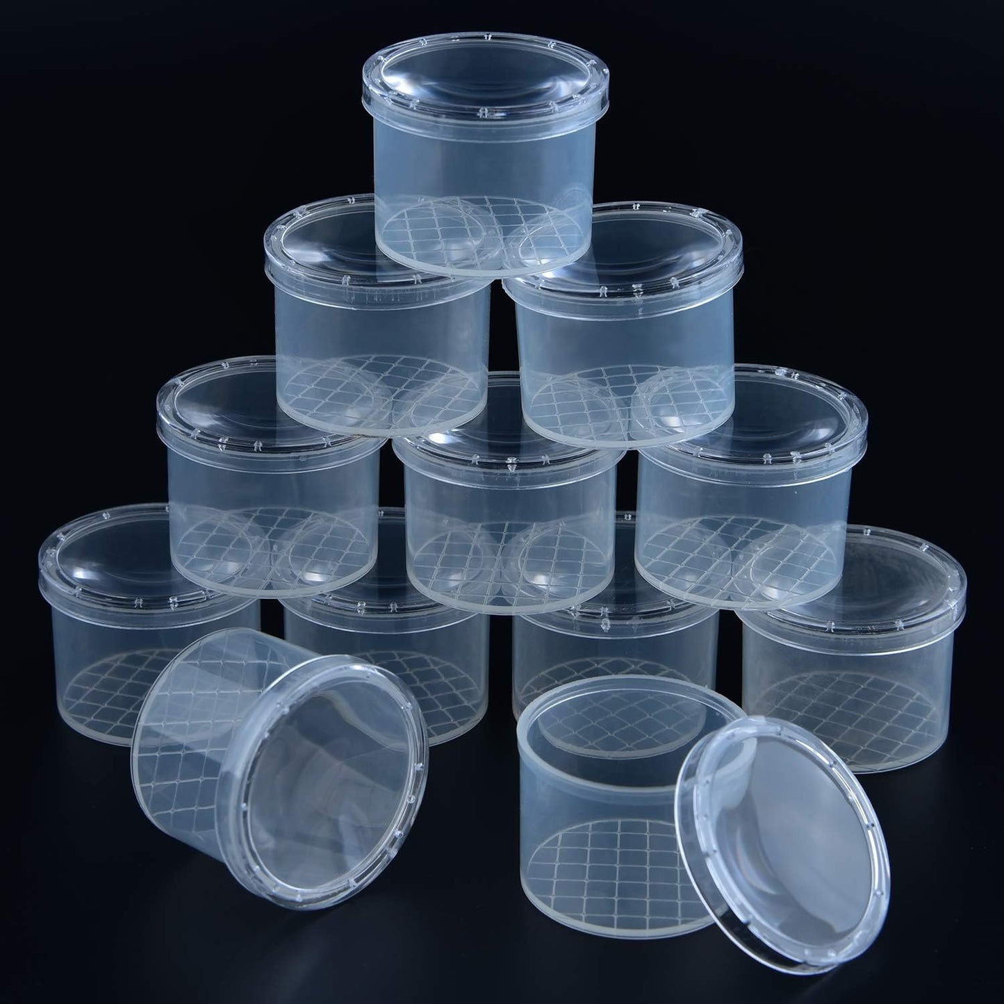 Coopay 20 Pieces Bug Viewer Critter Insect Cage Magnifying Insect Box Bug Magnifier Container Catcher Cage, Science Nature Exploration Tools