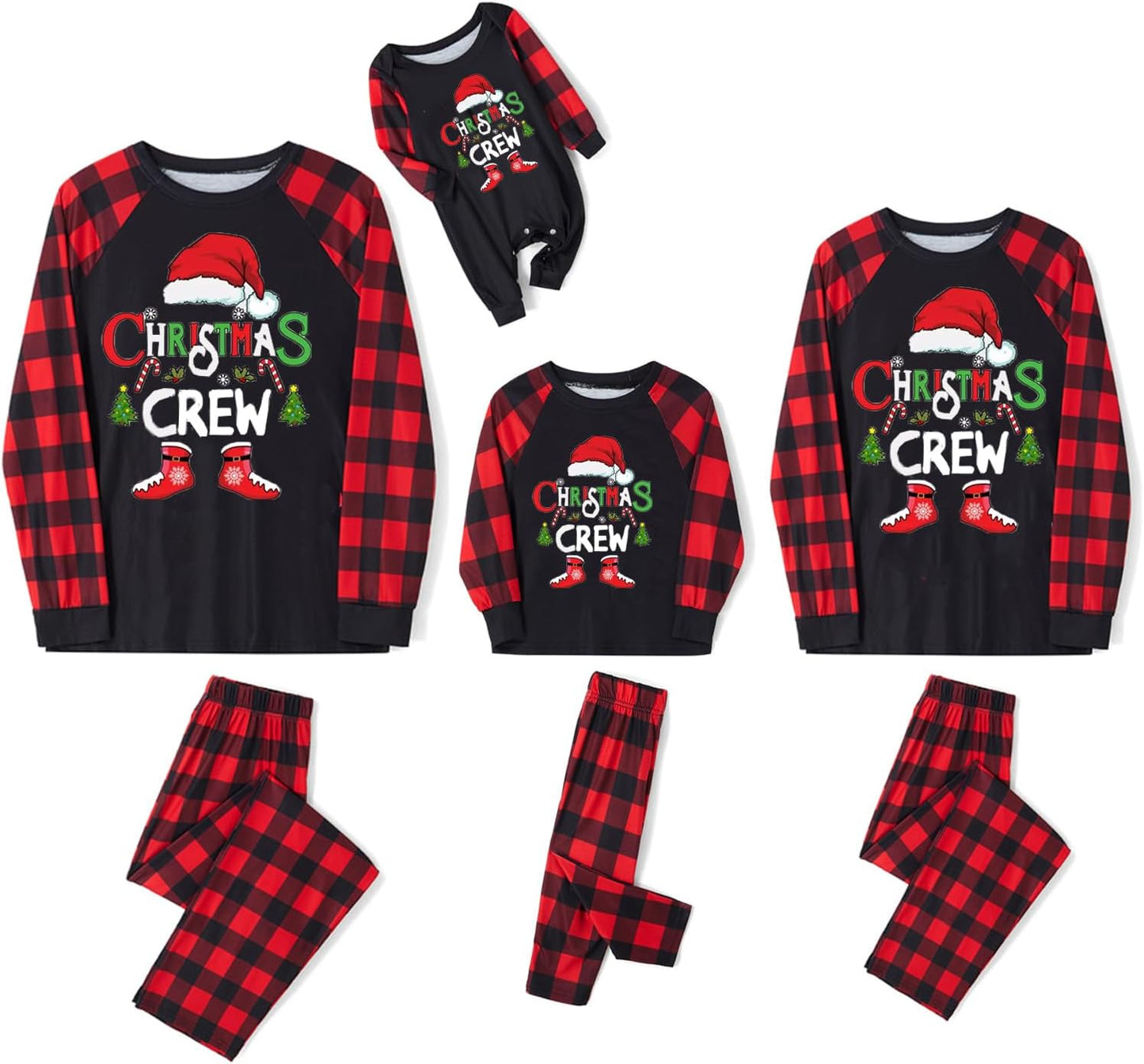 Matching Family Christmas Pajamas Set - Xmas Sleepwear PJs