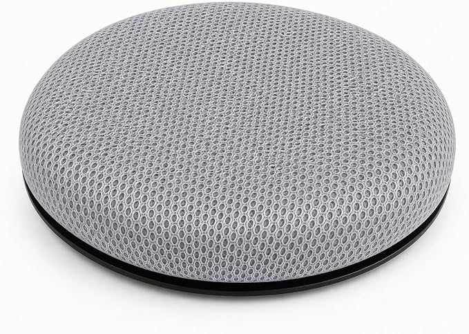 Sojoy iGelComfort Deluxe Gel Swivel Seat Cushion with Supportive Memory Foam 360 Degrees Rotating Seat Cushion for Home,Stool Chair,Office (Gray, 15.5 * 15.5 * 2.5 - Mesh)