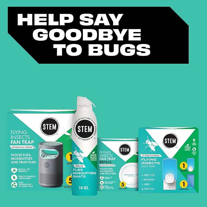 Stem Kills Flies, Mosquitoes And Gnats: Plant-Based Active Ingredient Bug Spray, Botanical Insecticide For Indoor And Outdoor Use; 10 fl oz (Pack Of 1)