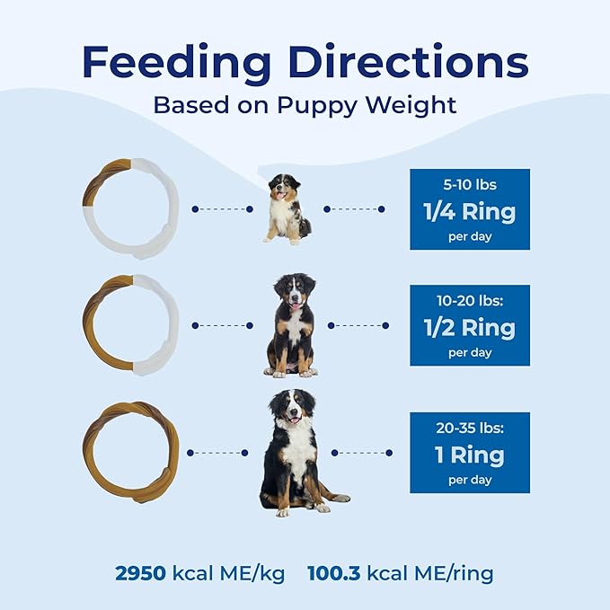 N-Bone 3-Rings Puppy Teething Ring, Chicken Flavor