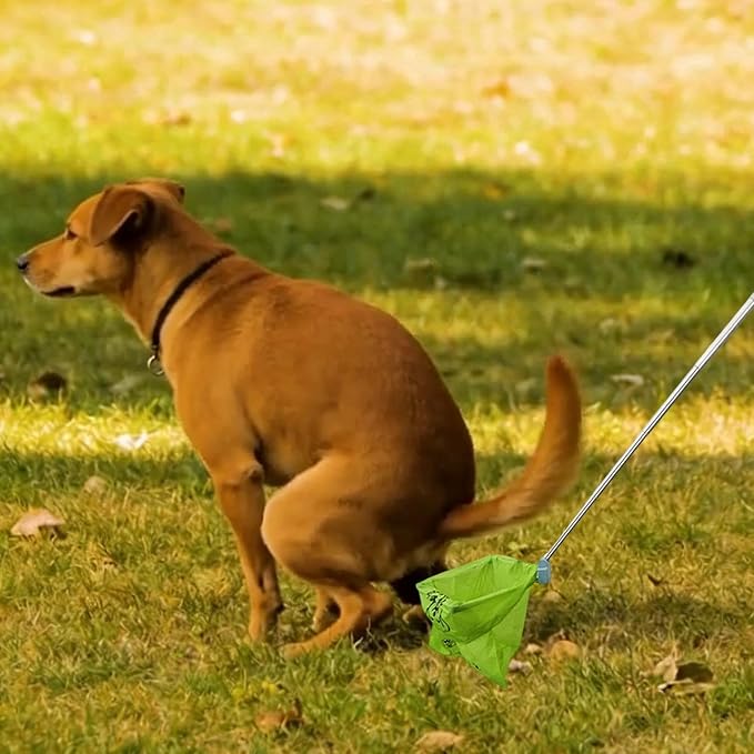 Dog Scooper Pooper Heavy Duty Ergonomic Adjustable | Dog Poop Catcher Scoop for Garden Yard Pathway Patio Lawn Shopping