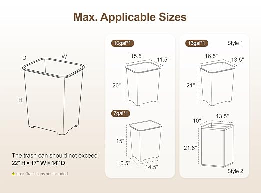 ZIFTY Pull Out Trash Can Cabinet with Storage, 13 Gallon Trash Can, White | Pet Proof, Freestanding Kitchen Cabinet, Drawer & Adjustable Shelf, Garbage Recycling, Modern Farmhouse Waste Bin Furniture