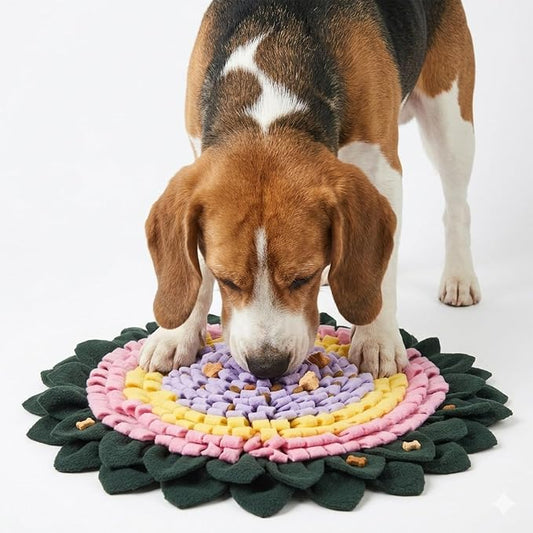 PET ARENA Interactive Dog Snuffle Feeding Mat Adjustable Nose Work Toy | Encourages natural foraging, reduces boredom, slows eating, supports mental stimulation, and features an adjustable design.