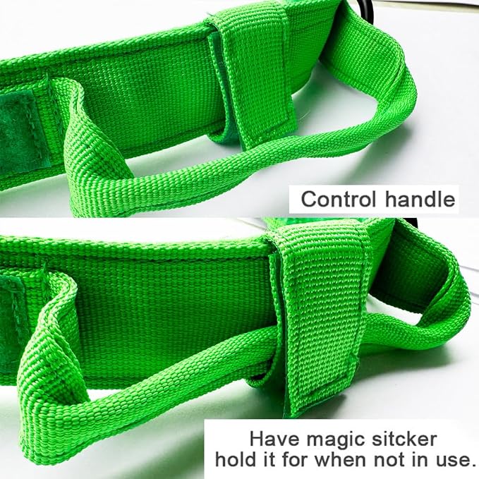 Tactical Dog Collar for Large Dogs with Control Handle,Bright Green,XXL | 1000D Heavy-Duty Nylon Fabric,Quick-Release Metal Buckle,Adjustable Fit,Soft-Padded Webbing,D-Ring,for Training & Hiking