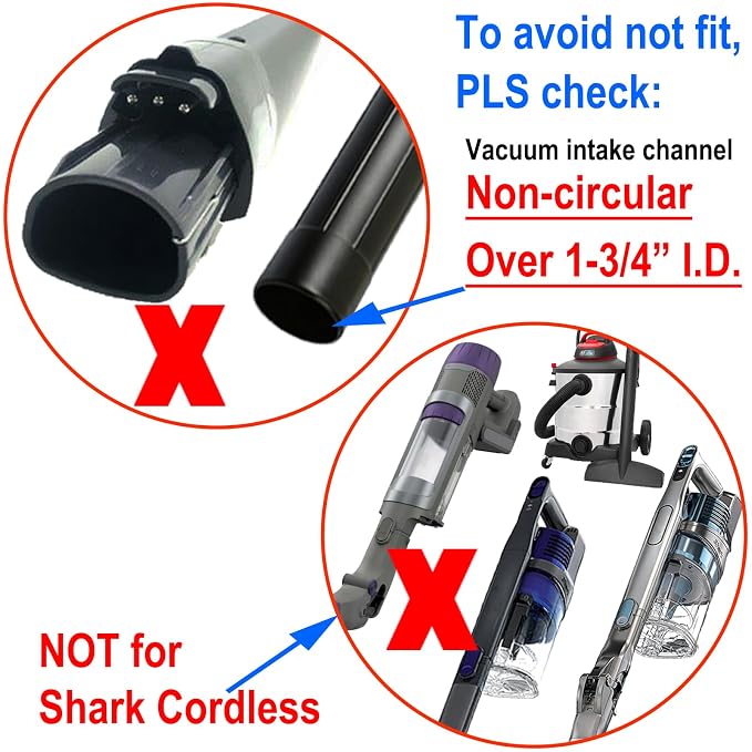 Dog Brush Compatible with Bissell Shark Corded Vacuums, Navigator NV360 Rotator NV501 Rocket HV301 Stratos Series, Pet Hair Shedding Grooming Tool with Long Extension Hose and Adapters