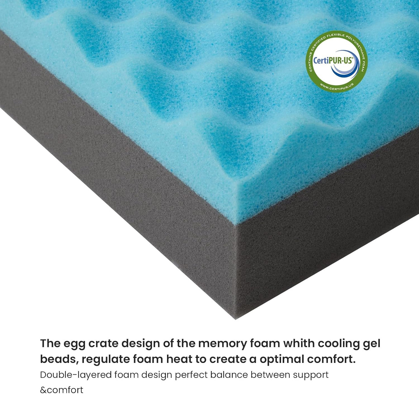 Cooling Dog Beds for Large Dogs, Orthopedic Memory Foam Dog Bed, Large Pet Beds with Washable Cover, Ideal for Arthritic Dogs Up to 65Lbs