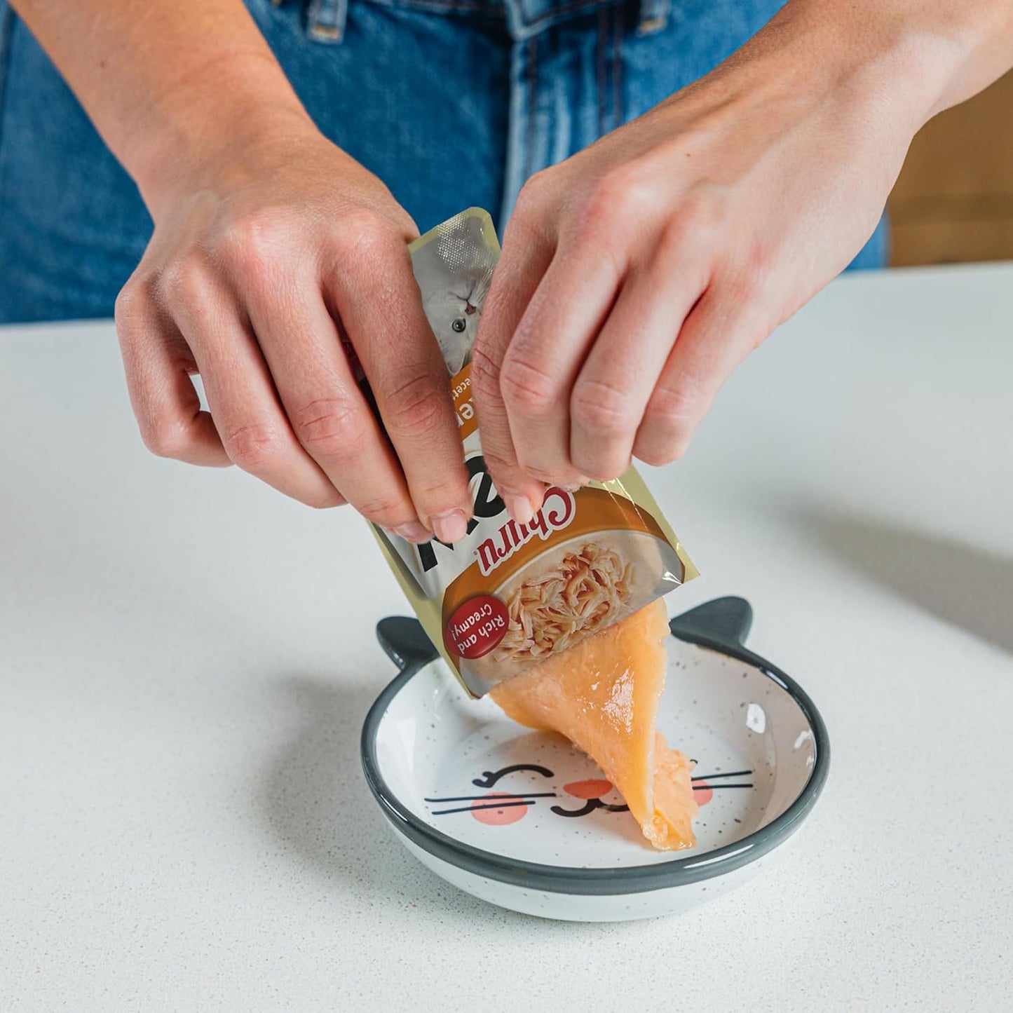 INABA Churu Stew for Cats Senior 10+, Side Dish Pouch, 1.4 Ounces per Pouch, 12 Pouches Total, Chicken Recipe