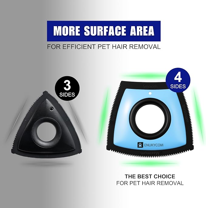 Pet Hair Removal Tool for Car Detailing – 2025 Upgrade Dog Hair Remover for Car Auto, Couch, Carpet & Furniture – Reusable Pet Hair Scraper for Car Interior & Upholstery
