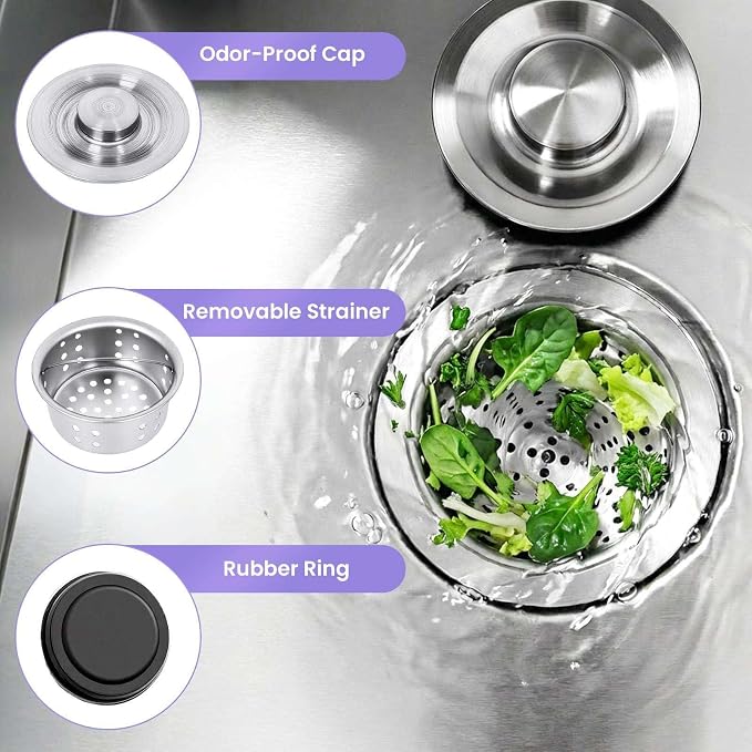 Compact Utility Sink, Stainless Laundry Tub, Small Wash Basin for Bathroom, Home