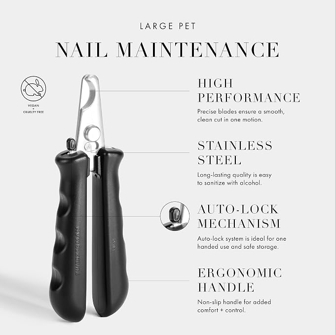 Tweezerman Large Nail Clippers for Pets - Manual Professional Nail Trimmer