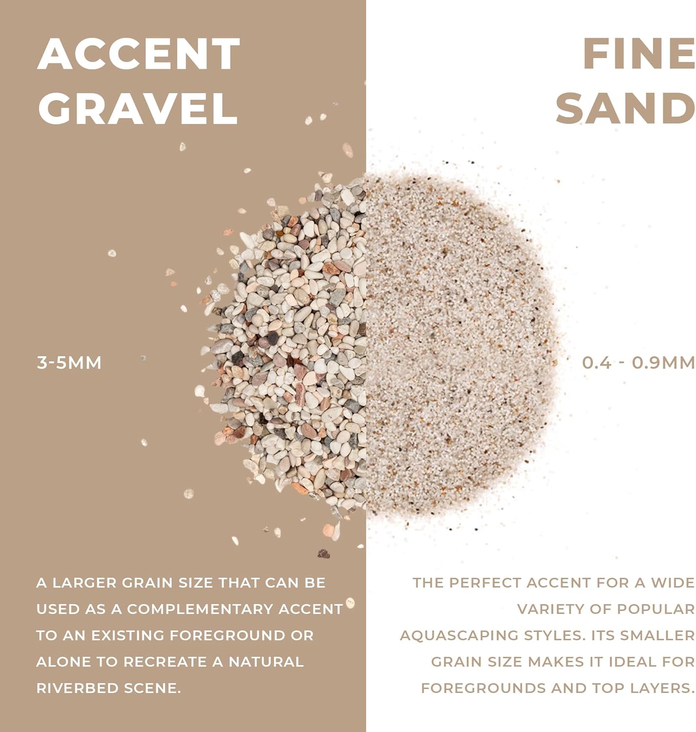 Ultum Nature Systems Controsand Tahoe Aquarium Sand (3L) - Freshwater Tank Substrate for Live Shrimp & Planted Aquariums