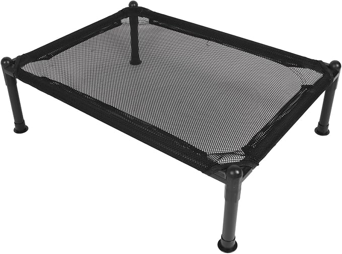 Elevated Dog Bed, Raised Dog Bed with Steel Frame and Breathable Mesh, All - Season Outdoor Dog Bed for Camping Park Backyard, Includes 4 Non - Slip Mats and Tube Covers (XL (40.9 X 25.2in))