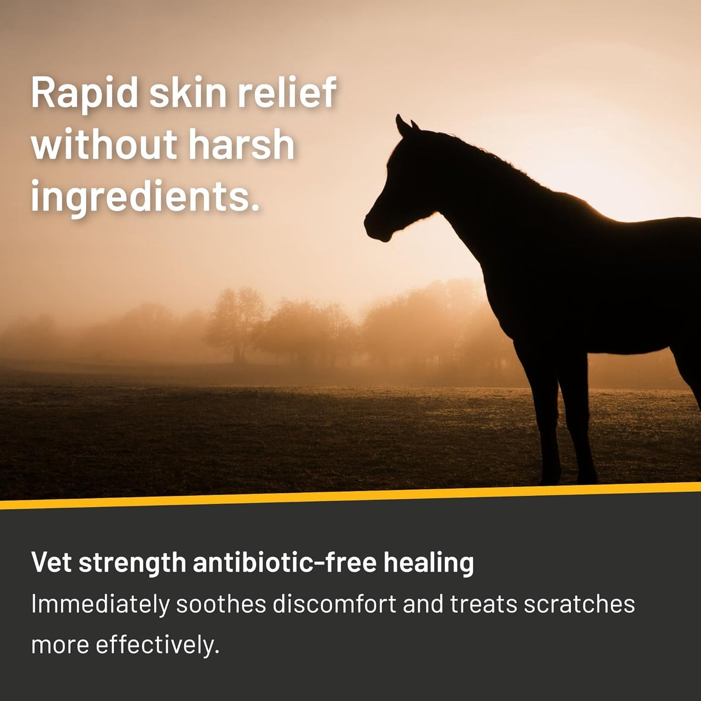 Silver Honey Rapid Relief 6oz Spray for Horses Only, Use on Equine Scratches / Pastern Dermatitis / Mud Fever / Dew Poisoning / Cracked Heels