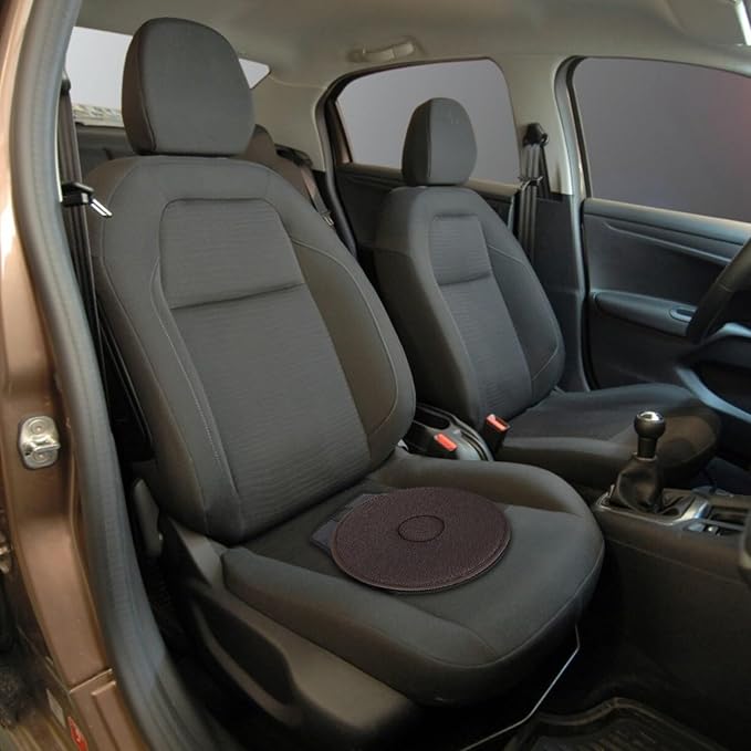 360° Swivel Seat Cushion, Rotating Car Seat Pad with Non-Slip Base, Portable Pivot Disc for Easy Transfer, Comfortable Cushion for Elderly, Pregnant & Mobility Aid