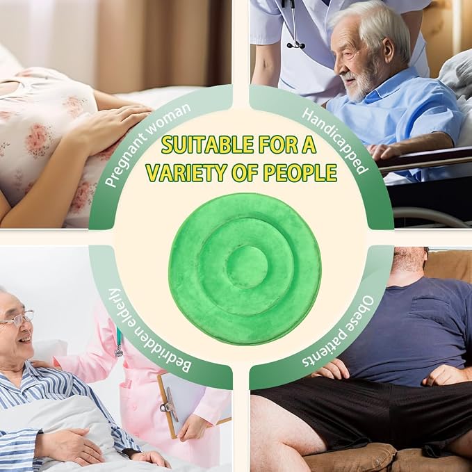360 Degree Swivel Seat Cushion for Car or Chair,Rotating Seat Cushion for Elderly,Swivel Car Seat Chair Assist for Elderly to Turning Easily from Bed to Wheelchair (Green-1Count(19.6"X19.6"))