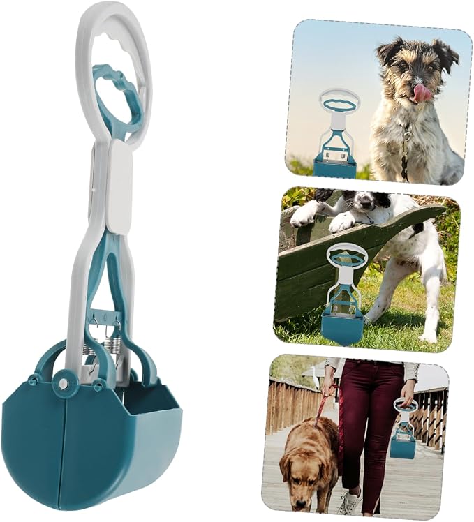 Heavy Duty Dog Pooper Scooper for Dogs Portable Litter Scooper Long Handle