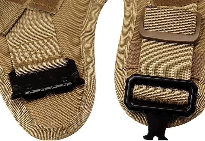 WAYO Dog Harness and Leash Set 6 Items - Military Tactical Vest with Collar for German Shepherd, Malinois, No Pull Training Walking Harness with Adjustable Straps (S/M/L/XL) (Black, M)