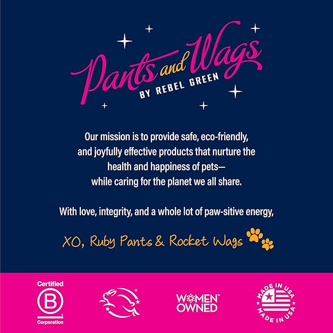 Rebel Green Pants and Wags Magical Pet Stain Treatment & Odor Destroyer - Orange Blossom & Chamomile - Hypoallergenic - No Dyes or Perfumes -16 oz - 2-Pack