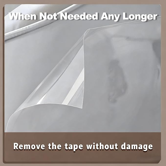 Anti Cat Scratch Furniture Protector Tape Damage-Free Couch Guard, 197"x12" | clear,strong adhesive,flexible,easy to apply,easy to remove,pins-free,residue-free,long-term use,massive coverage,non-toxic