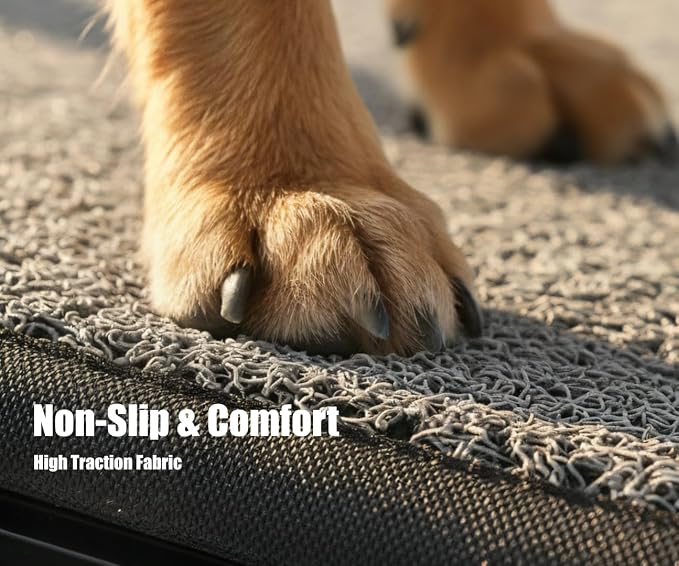Pet Ramp (170 x 44 cm),Dog Ramp for Car, SUV & Truck, 67" Long & 17" Wide, Fold-able & Portable Pet Ramp with Non-Slip Rug Surface, Extra Wide Dog Steps for Medium & Large Dogs Up to 250LBS