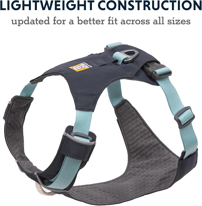 Ruffwear, Hi & Light, Everyday Lightweight Dog Harness, Trail Running, Walking, Hiking, All-Day Wear, Basalt Gray, Small