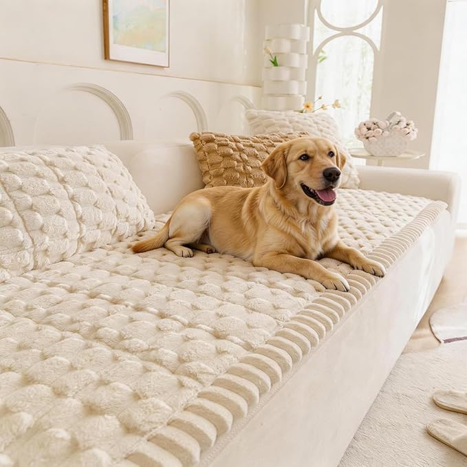 Pet Couch Cover for Dogs Washable Pet-Friendly Dog Sofa Protector | Sofa Pad, Pet Couch Covers for Sofa Furniture, Boho Pets Mat for Couches and Sofas, Couch Covers for Dogs,Green Couch Cover