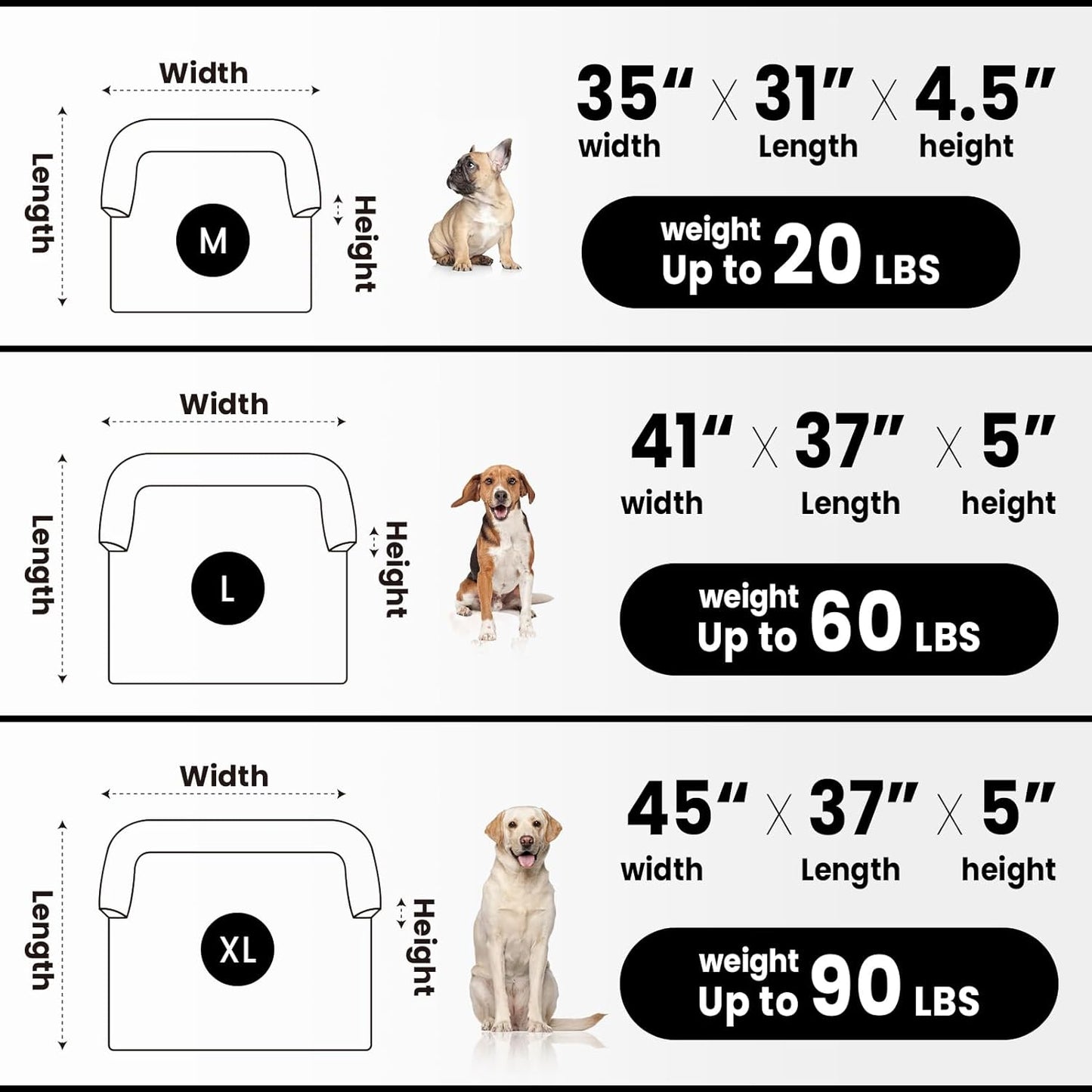 Calming Extra Large Dog Couch Bed, 45 x 37 inch Waterproof Removable Pet Mat Couch Cover for Furniture Protector, Non-Slip Fluffy Pelsbarn Dog Bed for Couch, Sofa, Car - Tie-Dye Khaki