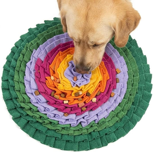 PET ARENA Snuffle Mat Dog Puzzle Toy Adjustable Interactive Feeder | Promotes healthy habits sensory activities, reduces boredom, supports focus, provides engaging playtime indoors or outdoors.