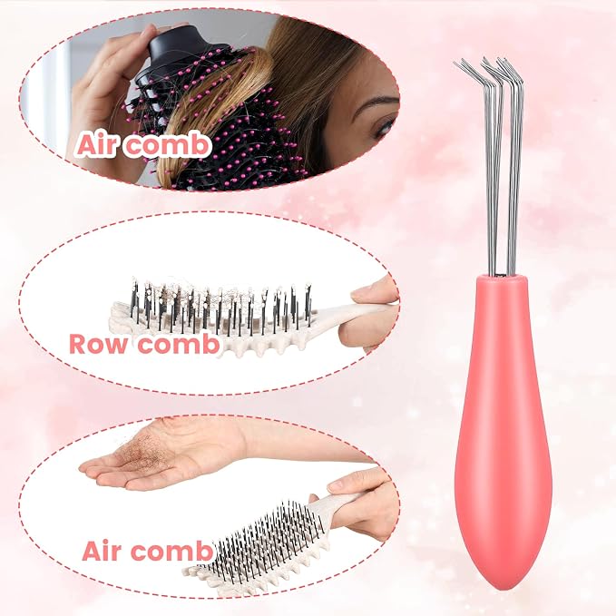 5 Pcs Hairbrush Cleaner Tool Set, Hair Brush Cleaner Rake Comb Cleaning Brush Mini Comb Cleaner For Removing Hair Dust From Different Combs Home And Salon Use, Hairstylist Essentials