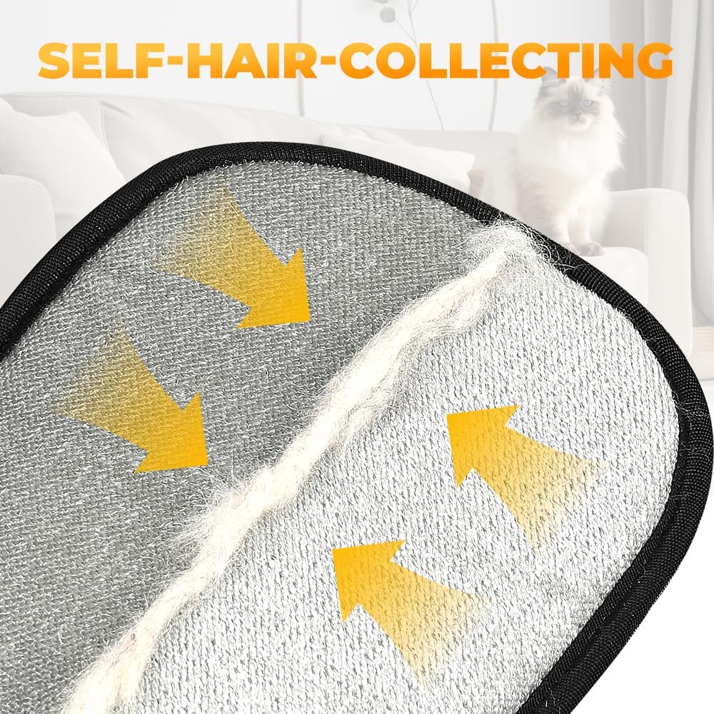 Pet Hair Removal Glove for Cats & Dogs, 2025 New Pet Hair Remover Electrostatic Gloves Pet Hair Remover Glove for Couch, Furniture, Carpet, Curtain, Washable Reusable Animal Fur Removal Tool (2PCS)