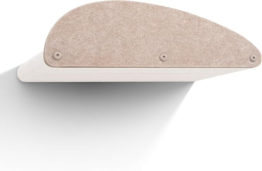 Accessory ADD-ON Long Shelf Facade Covers Compatible with Cat Wall Shelves by Pryde Pets - 100% Sustainable PET Felt - Climber Sold Seperately - Cats Perch Privacy and Safety Bumpers (Oatmeal)