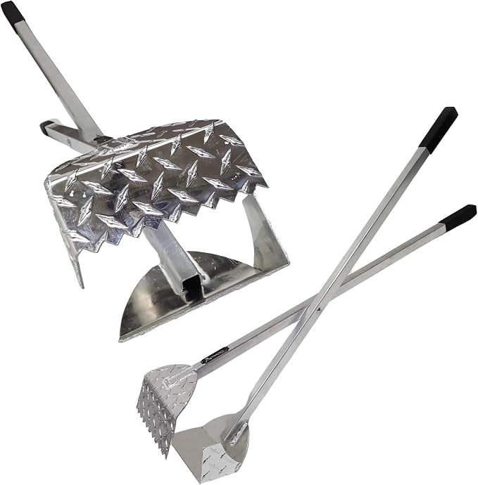 ActiveDogs Dog Pooper Scooper, Heavy Duty Aluminum Teeth Dog Scoop | With Aluminum Teeth For Easy Cleanup On Grass, Gravel And Uneven Ground