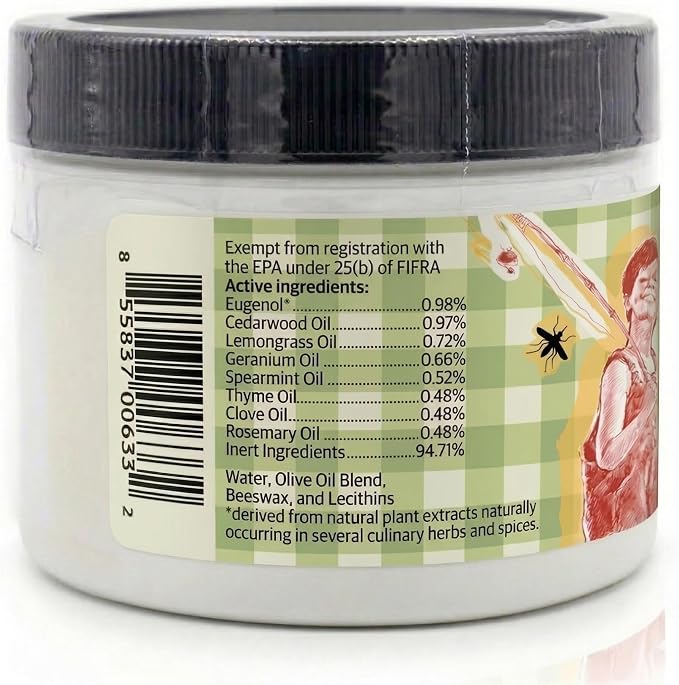 SALLYEANDER No Bite Me Natural Bug & Insect Repellent Lotion - DEET-Free Anti-Itch Cream - Safe for Kids, Infants & Adults - Repels Mosquitoes, Black Flies, and Fleas - Made in USA, 8oz