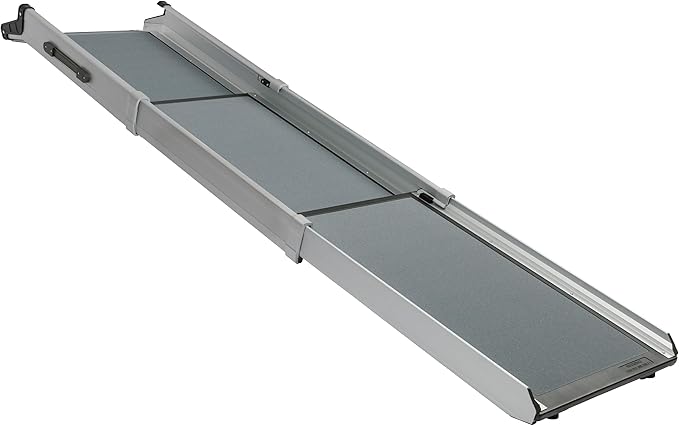 PetSafe Happy Ride Compact Telescoping Dog Ramp | Most Compact Size, Extends 28-70 in for Most Vehicles, Rubber Feet, Side Rails, Safety Latch, Supports Dogs up to 300 Lb