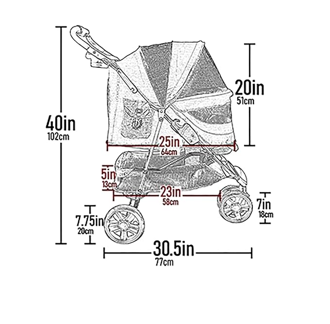 Pet Gear No-Zip Special Edition 3 Wheel Pet Stroller, Cocoa | Zipperless Entry, Easy One-Hand Fold, Removable Liner, Cup Holder, For Cats/Dogs