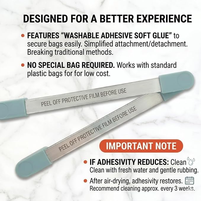 Telescopic Pet Poop Catcher - Foldable & Lightweight for Easy Carry, Long Handle No-Bend Dog Poop Scooper Compatible with Disposable Trash Bags, Compact Extendable Waste Scoop for All Breeds and Sizes
