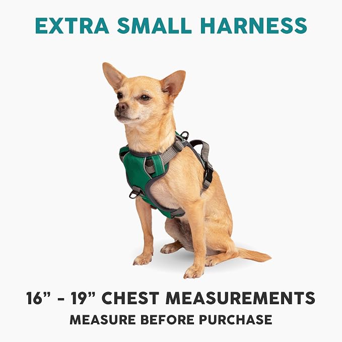Embark No Pull Dog Harness, Reflective Adjustable Training Vest, No Choke | Adjustable straps fit all dog breeds with sturdy hooks; 360° reflective trim, soft padded Harness Design for All Dogs