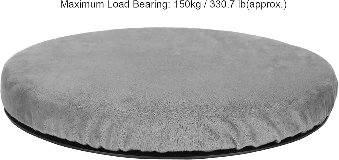 Swivel Seat Cushion Rotating Cushion for Car or Chair, 360 Degree Rotating Seat Cushion Pivot Disc for Easy Transfer, 15.4 Inches in Diameter