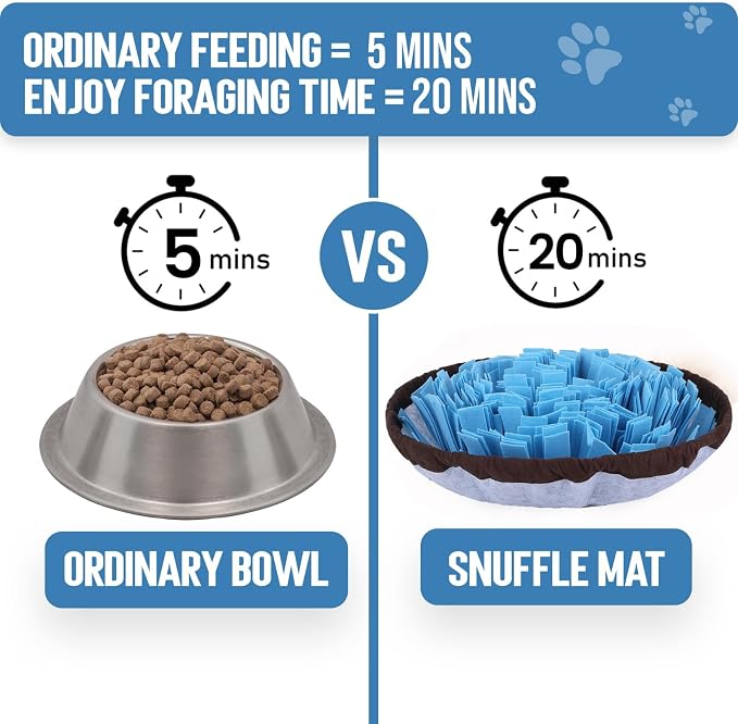 PET ARENA Adjustable Snuffle Mat Puzzle Feeder Toy for Dogs | Promotes healthy eating habits, reduces boredom, brain exercise, and provides engaging activity for pets indoors or outdoors