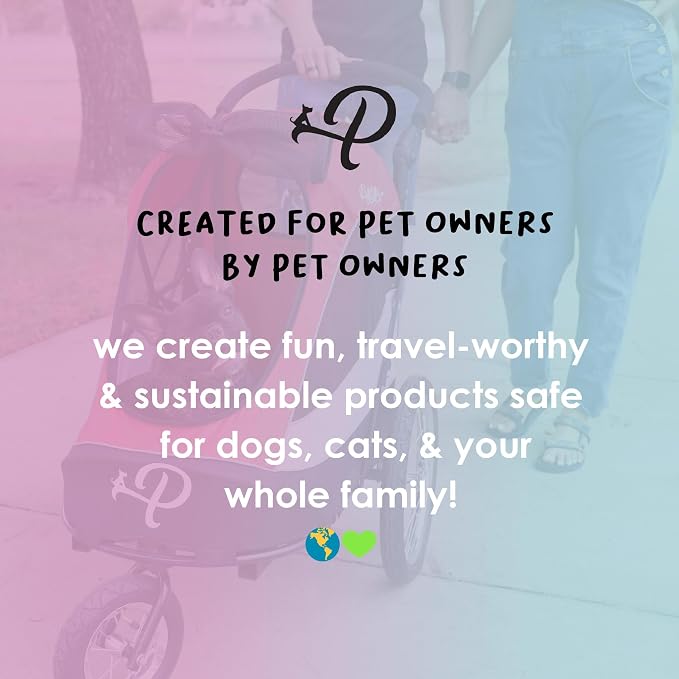 Petique Revolutionary Durable Pet Stroller, Easy Fold, Quality mesh Windows, Large Storage Basket, Secure Cup Holder Tray, Small/Medium Dogs, Cats and Pets, Supports up to 55LBS - Venus (Teal)
