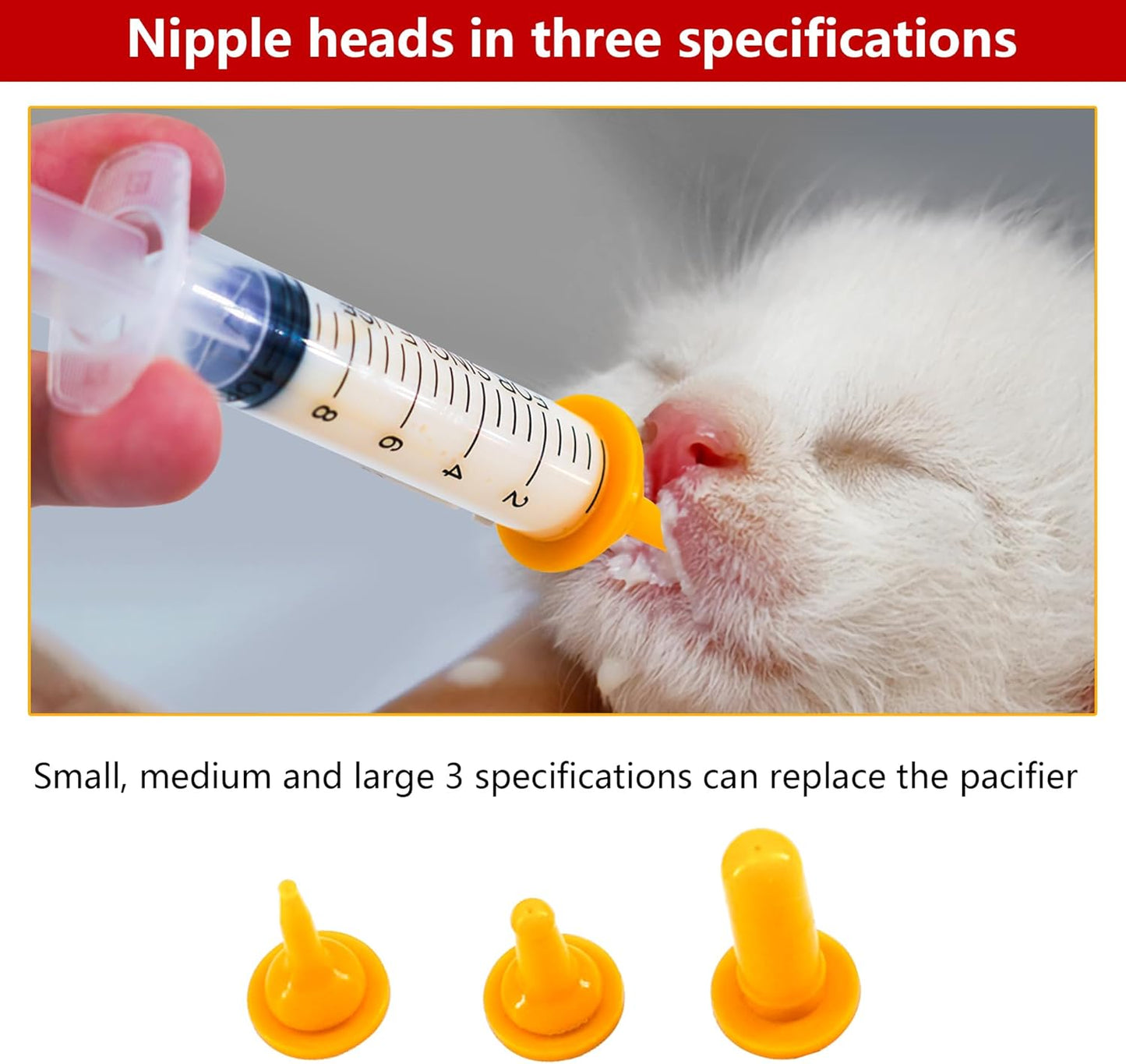 Pet Feeding Bottle and Syringe Set for Puppies and Kittens