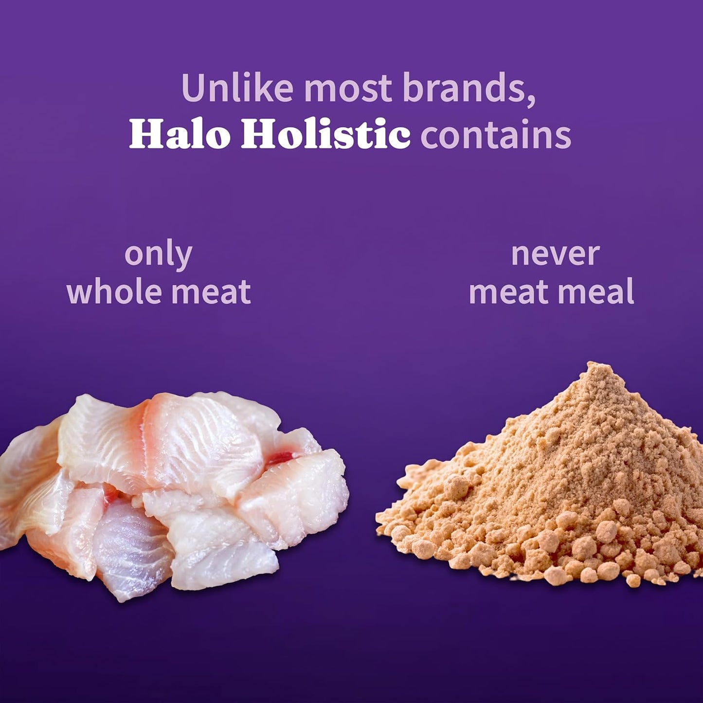 Halo Holistic Cat Food Wild Caught Salmon & Whitefish Formula, Healthy Grains Dry Cat Food, For Sensitive Stomach Support, Kibble for Adult Cats, 6 lb Bag