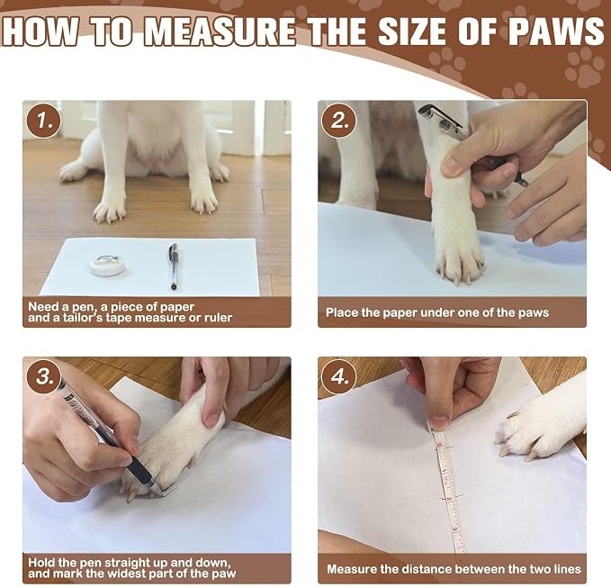 EXPAWLORER 6Pcs Anti Slip Dog Socks to Prevent Licking Paws, Dog Shoes for Hot Pavement, Double Sides Dog Boots & Paw Protectors Booties for Hardwood Floors with Grip Small Medium Large Senior Dogs, M