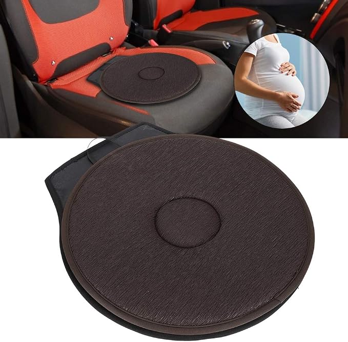 360° Swivel Seat Cushion, Rotating Car Seat Pad with Non-Slip Base, Portable Pivot Disc for Easy Transfer, Comfortable Cushion for Elderly, Pregnant & Mobility Aid